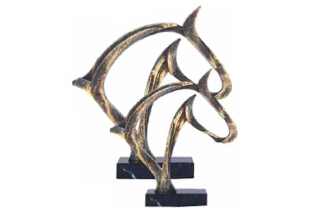 trofeo caballo resina